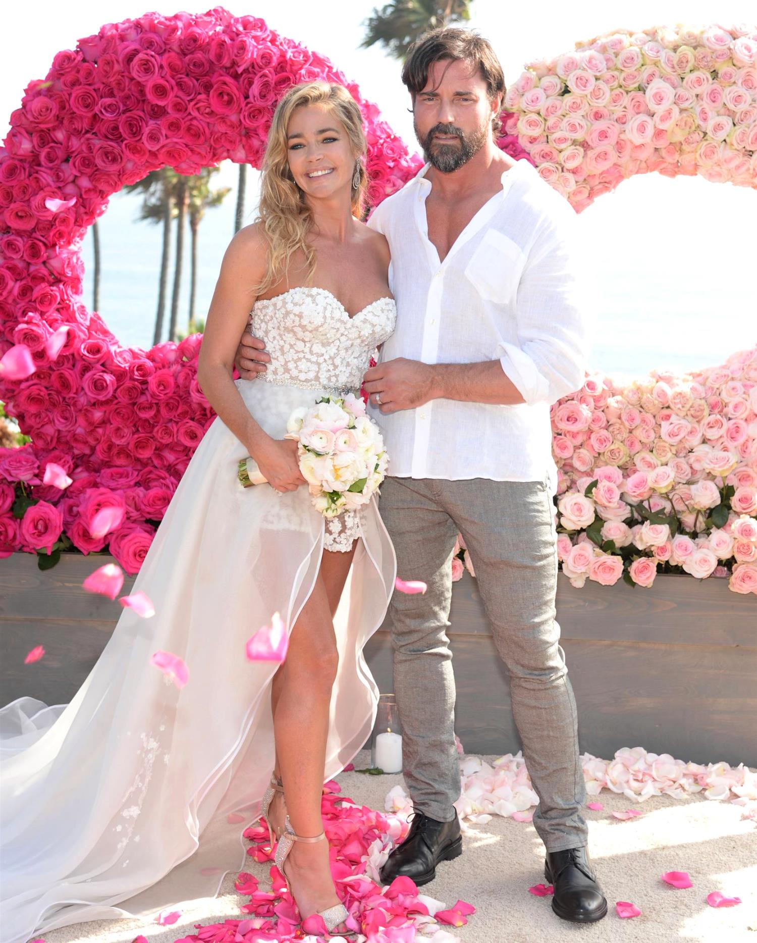 denise richards romper wedding dress