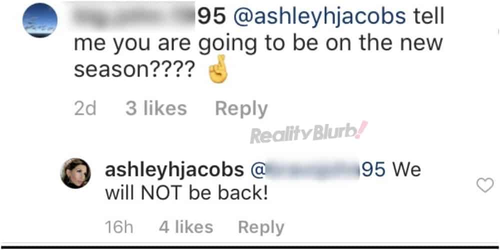 Ashley Reveals if she's returning to Southern Charm