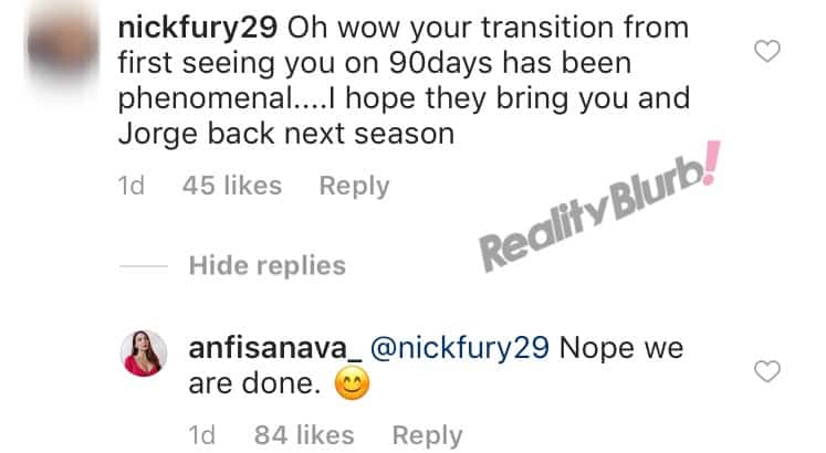 Anfisa quits 90 Day Fiance