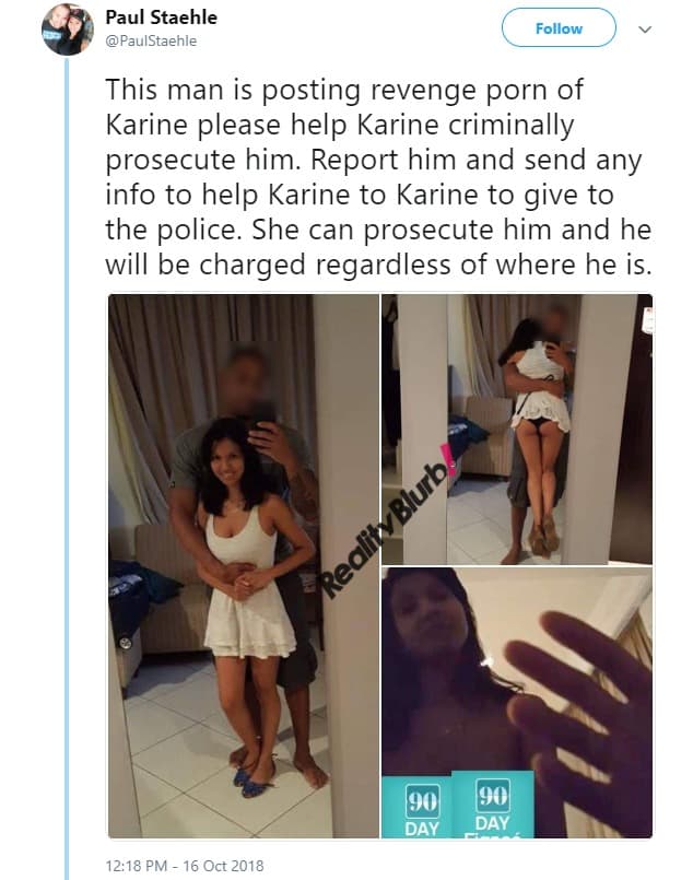 Paul shares Karine Photos