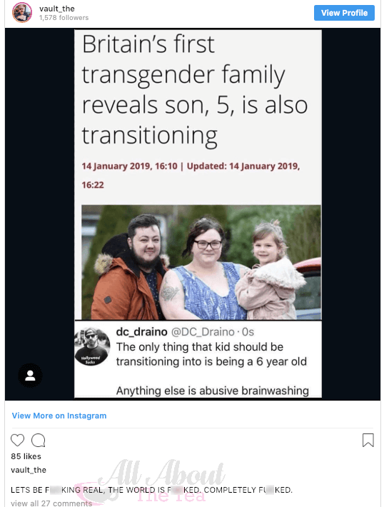 Ryan Vieth transgender post