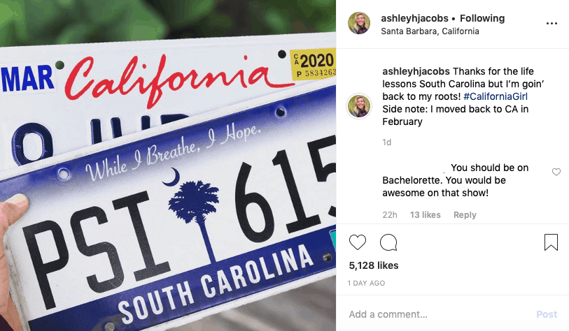 Southern Charm Ashley Jacobs Confirms Move To California
