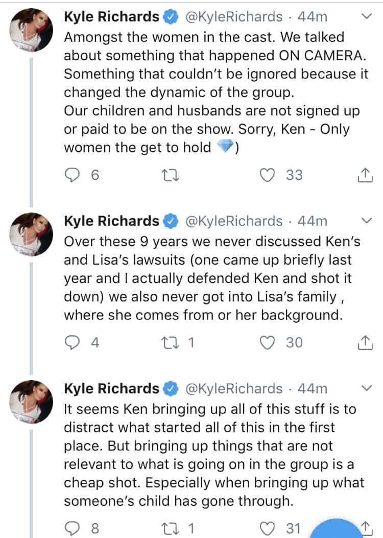 Kyle Richards on why she doesn't want to discuss Mauricio's lawsuit on camera