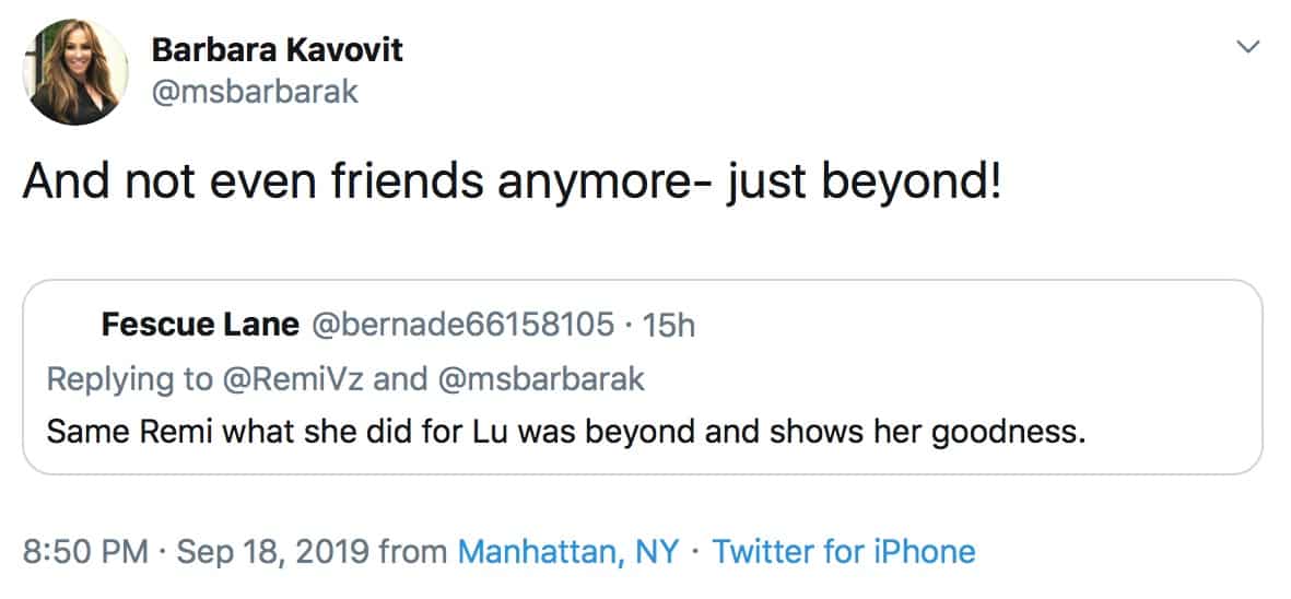 RHONY Barbara Kavovit Confirms She and Luann de Lesseps Are Not Friends