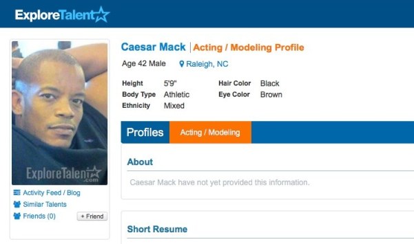 Before the 90 Days Caesar Mack Explore Talent Acting Profile
