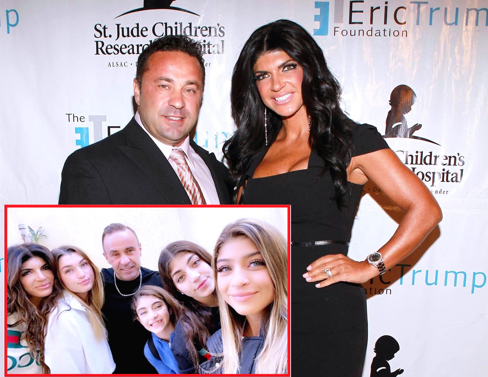 Photos Teresa Giudice Daughters Reunite With Joe In Italy See Pics