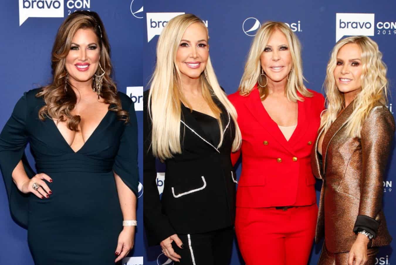 RHOC's Emily Simpson Shades the 'Tres Amigas' as "Golden Girls" and Pokes Fun at Their Potential Spinoff! Plus She Responds to Criticism Over 'Age-Shaming' and RHOC Live Viewing Thread