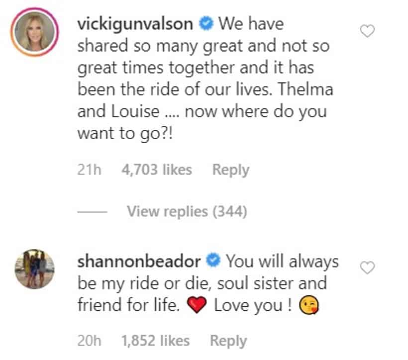 Shannon Beador and Vicki react to Tamra Judge leaving RHOC