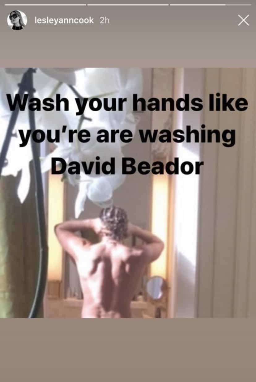 RHOC Lesley Cook Shares Shirtless Photo of David Beador Amid Coronavirus Fears