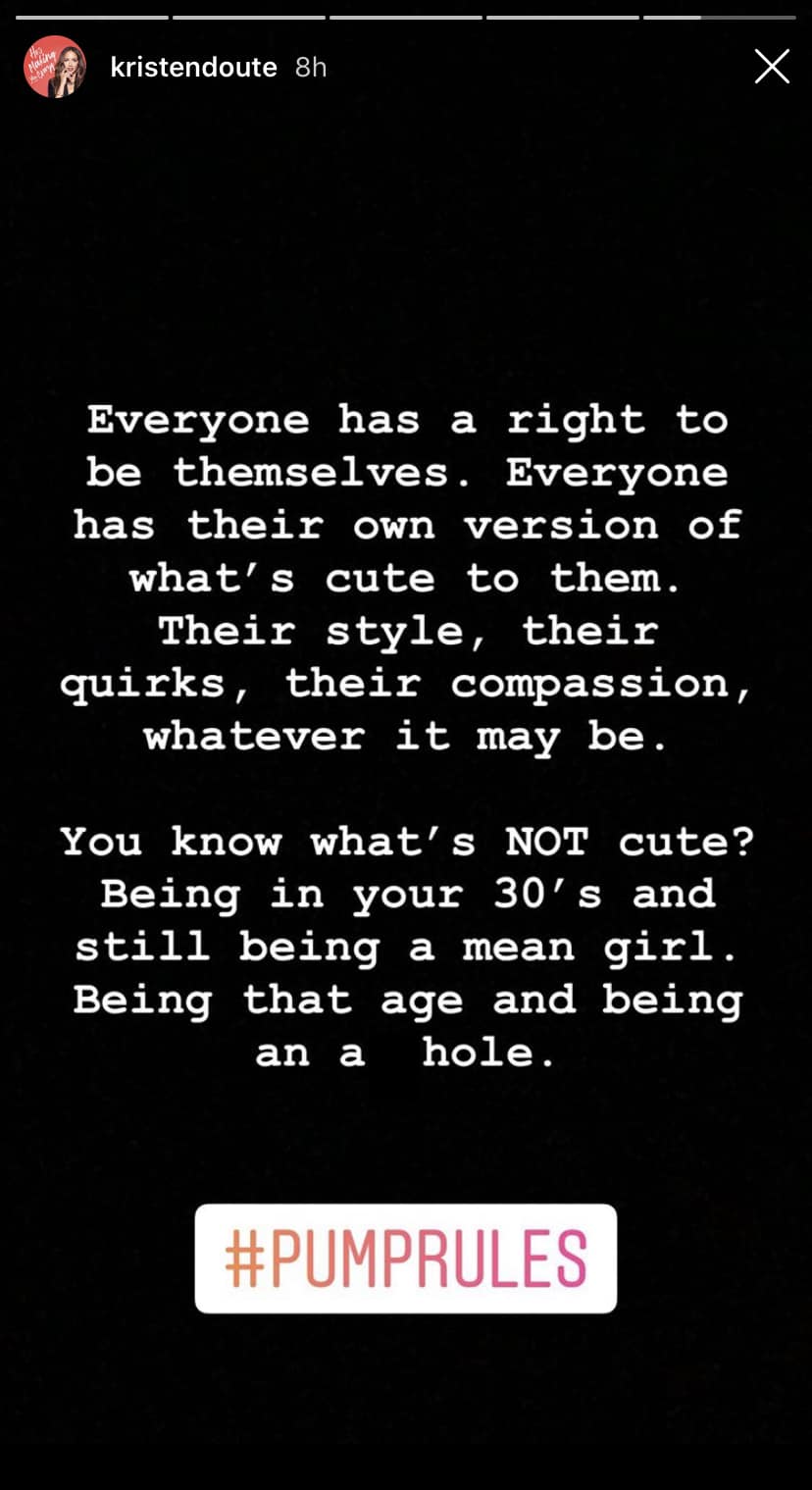 Kristen Doute Slams Vanderpump Rules Mean Girl