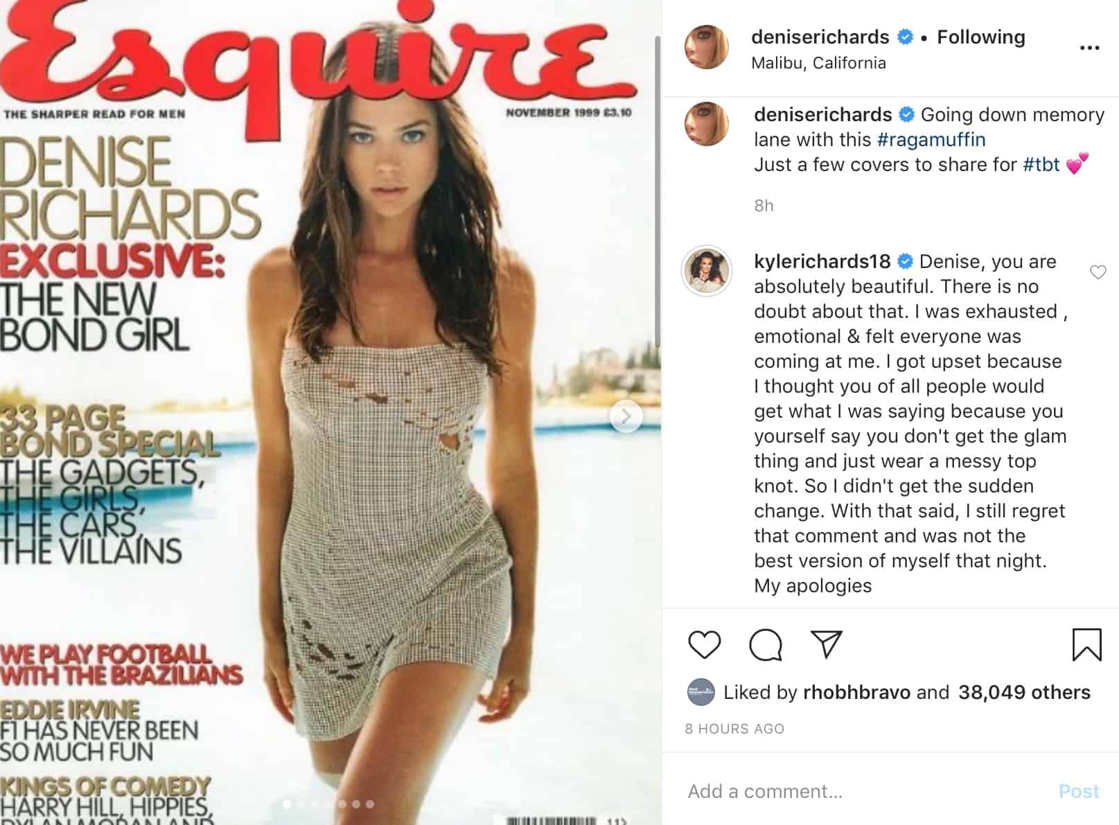 RHOBH Kyle Richards Apologizes to Denise Richards for Ragamuffin Comment