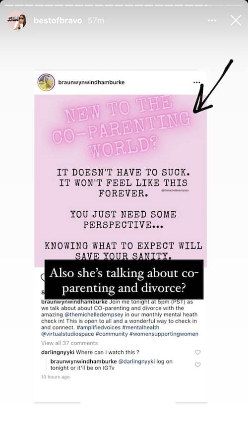 RHOC Braunwyn Windham-Burke Talks Co-Parenting and Divorce