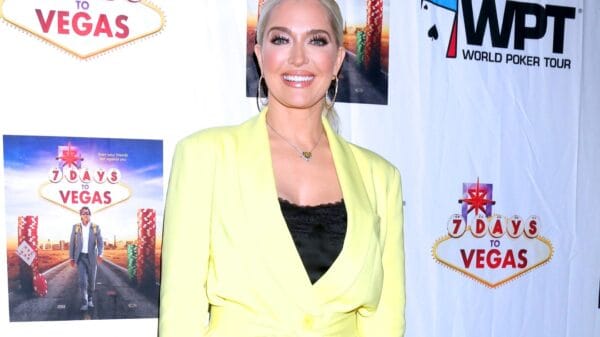 RHOBH Star Erika Jayne Flaunts Legs in Pink Oversized Shirt at Alexander Wang Show With Lisa Rinna