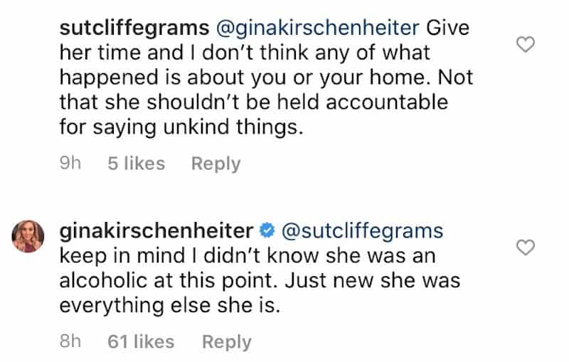 RHOC Gina Kirschenheiter Didn't Know Braunwyn Windham-Burke Was an Alcoholic