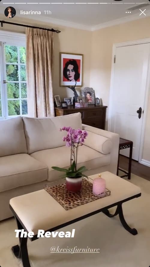 RHOBH Lisa Rinna Shares View of Couch in Master Suite