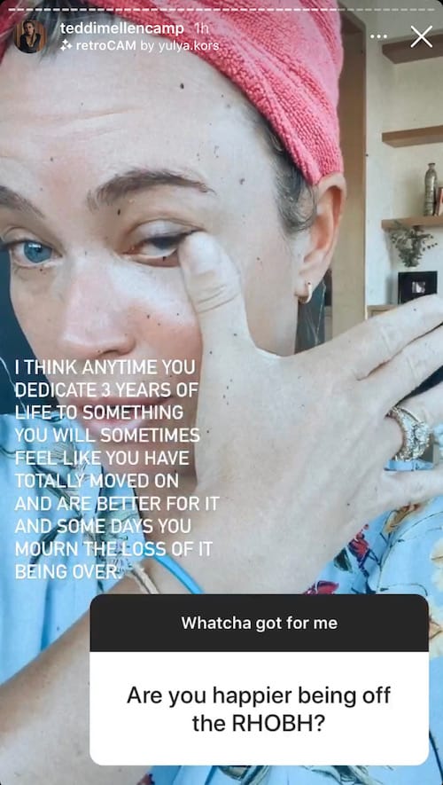 Teddi Mellencamp Cries Over RHOBH Question on IG