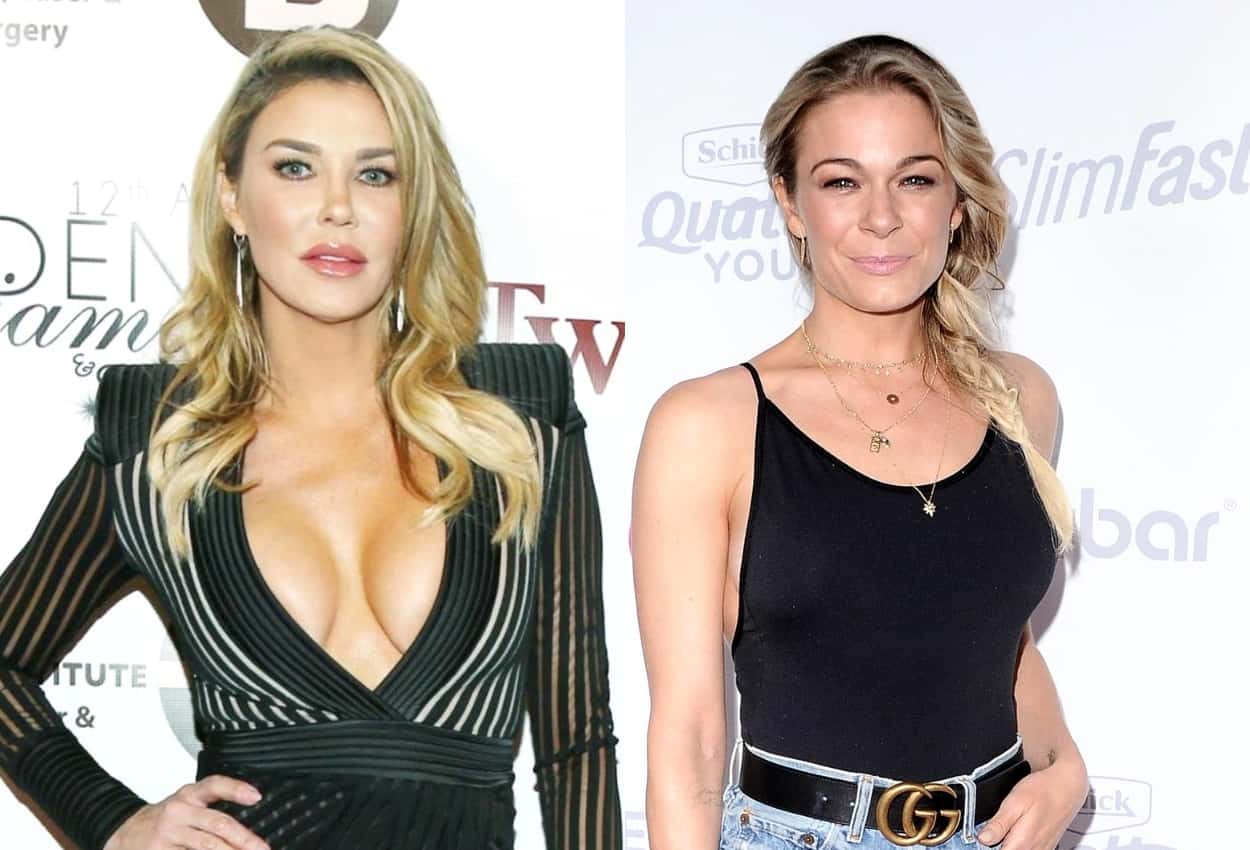 PHOTO: Brandi Glanville and LeAnn Rimes Pose Together For Christmas After RHOBH Star Denies Dissing LeAnn's Masked Singer Appearance and Shuts Down Idea She 'Leaked' LeAnn's Identity as The Sun
