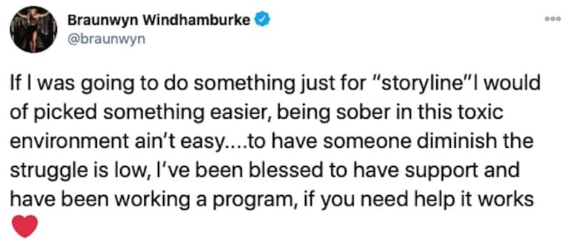 Braunwyn Windham-Burke Denies Alcoholism Storyline on RHOC