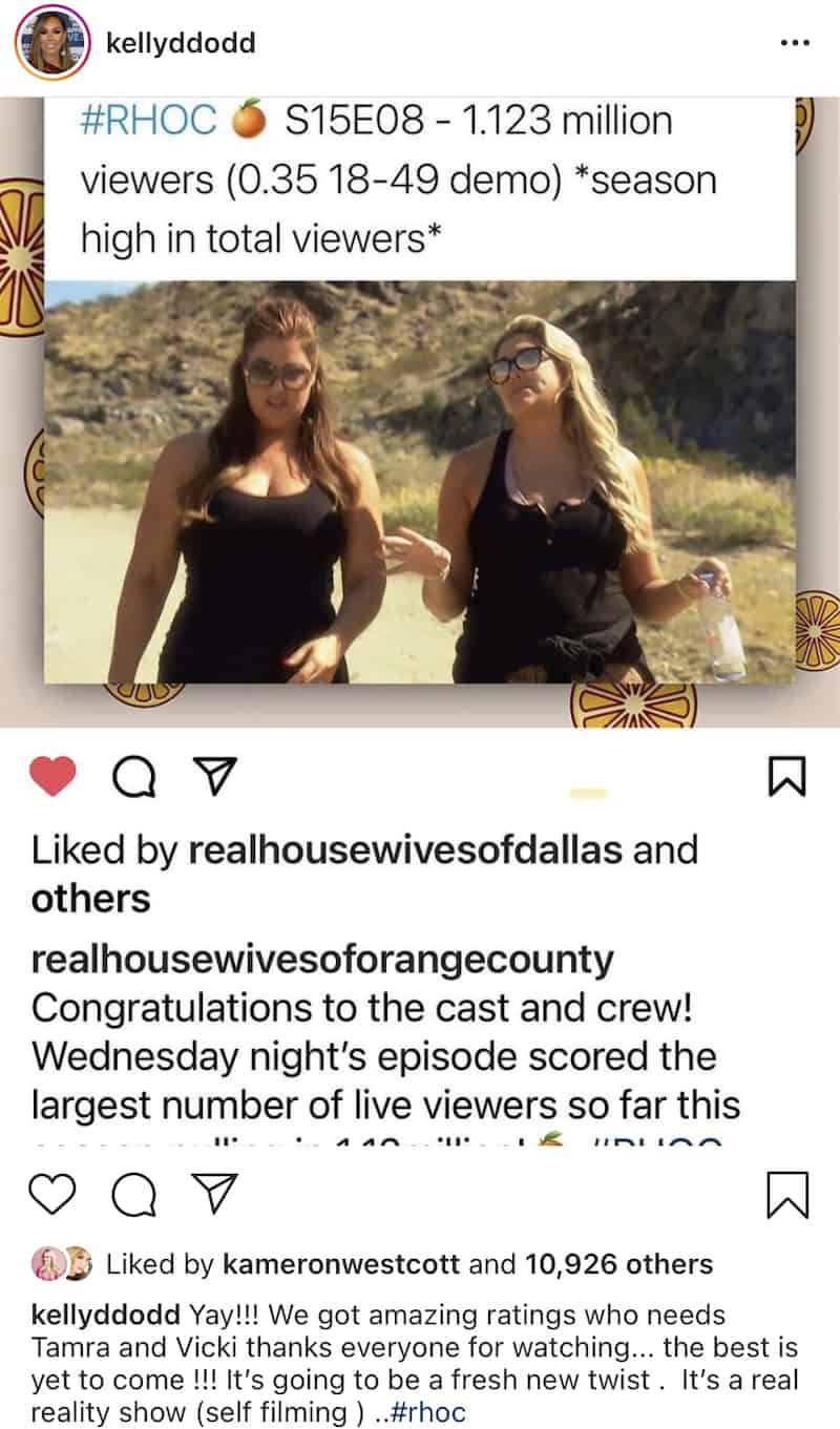 Kelly Dodd Says Vicki and Tamra Aren't Necessary to RHOC