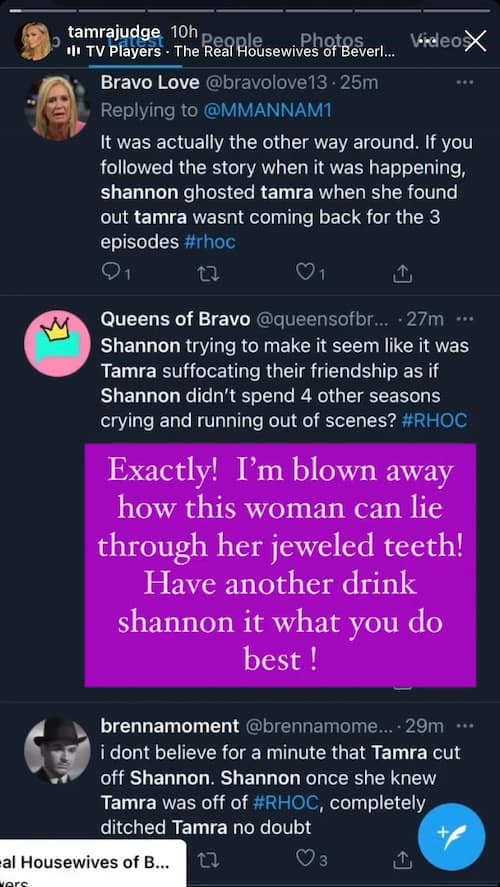RHOC Tamra Judge Calls Shannon Beador a Liar and Pokes Fun at Drinking
