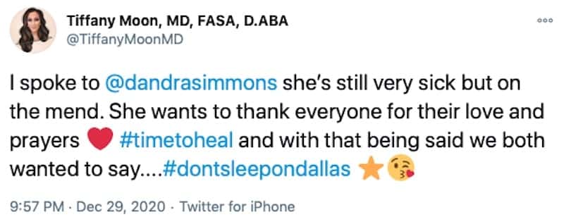 RHOD Tiffany Moon Reacts to D'Andra Simmons' COVID-19 Diagnosis
