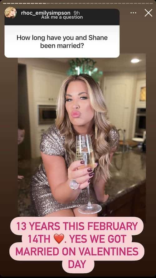 RHOC Emily Simpson Reveals She and Shane Have Been Married for 13 Years