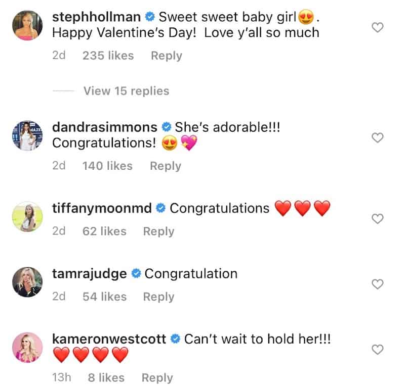 RHOD Cast Congratulates Brandi Redmond on Baby Girl