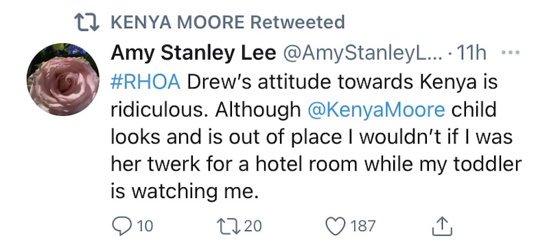 RHOA Kenya Moore Slams Drew Sidora for Ridiculous Behavior