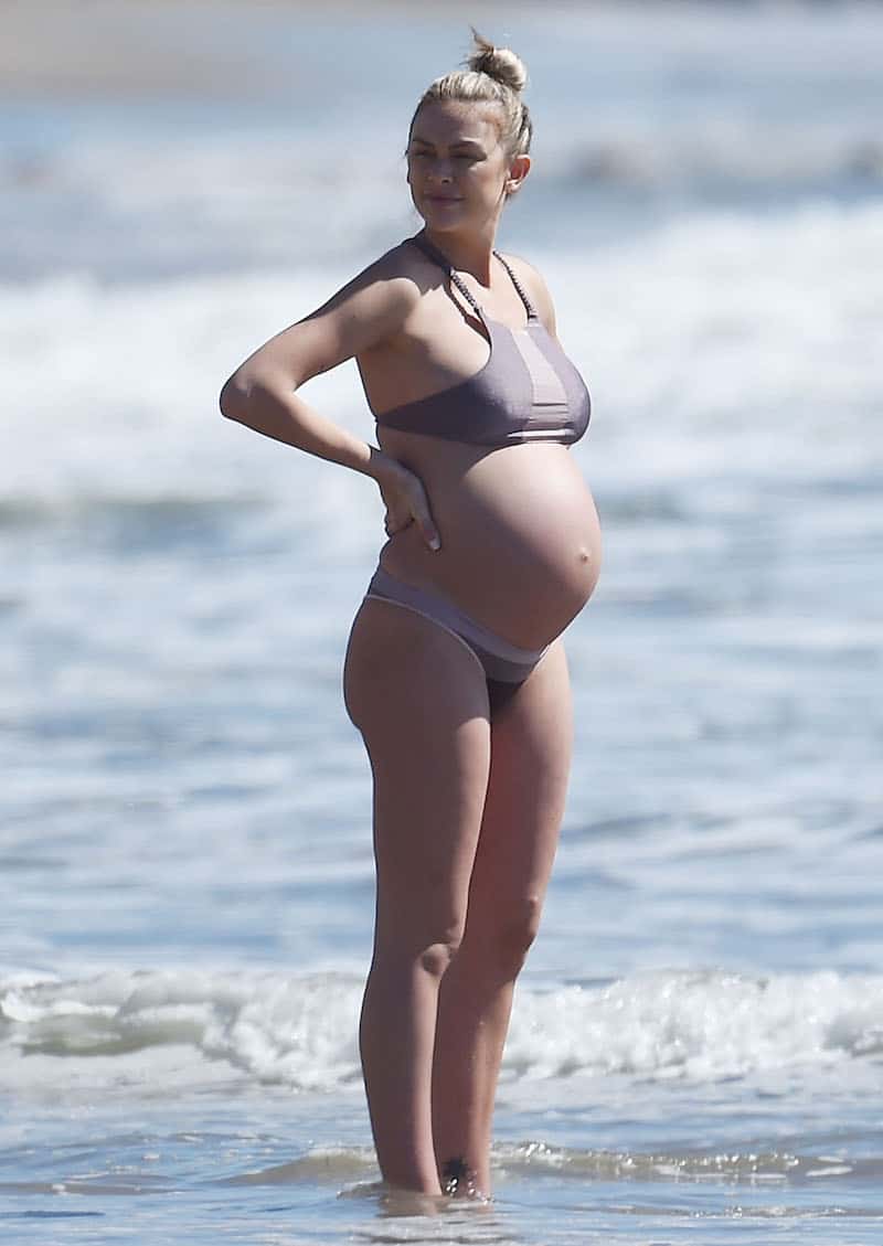Vanderpump Rules Lala Kent Flaunts Baby Bump in Lavender Bikini