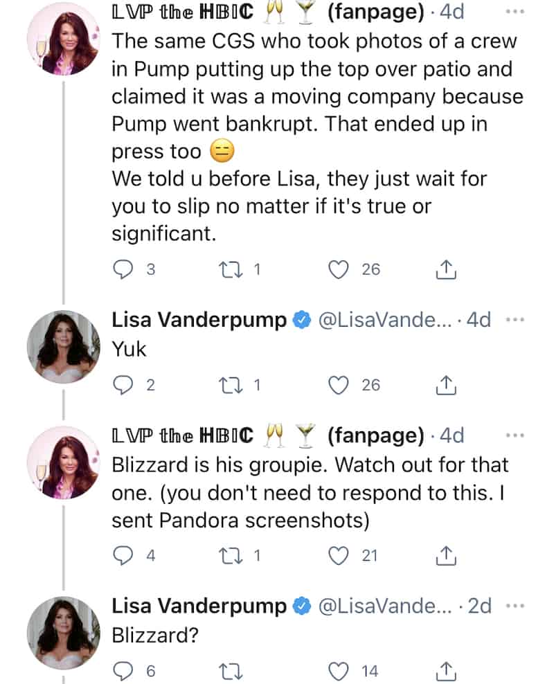 RHOBH Lisa Vanderpump Responds After John Blizzard is Called a Groupie