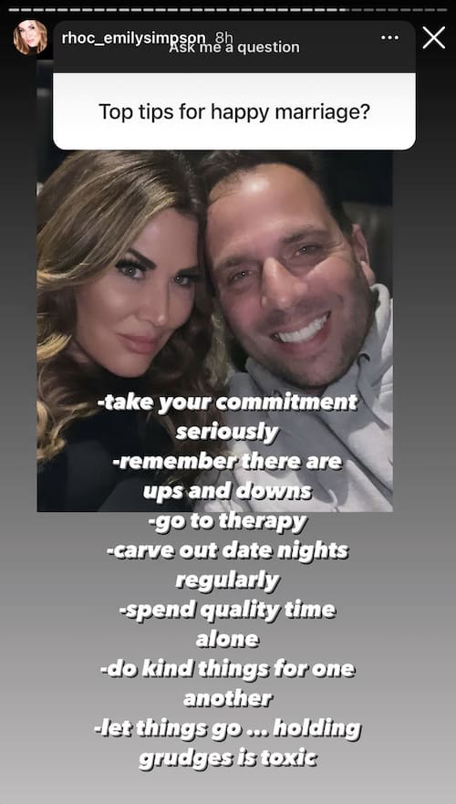 RHOC Emily Simpson Shares Tips for a Happy Marriage