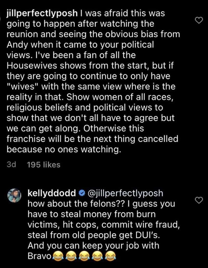 RHOC Kelly Dodd Slams Bravo for Double Standards After RHOC Firing