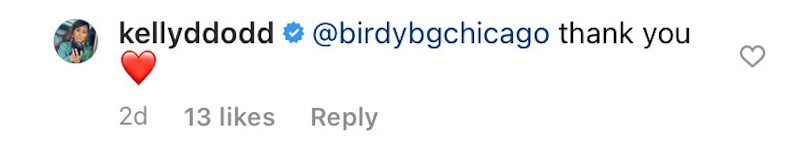 RHOC Kelly Dodd Thanks Fan Who Compliments Instagram