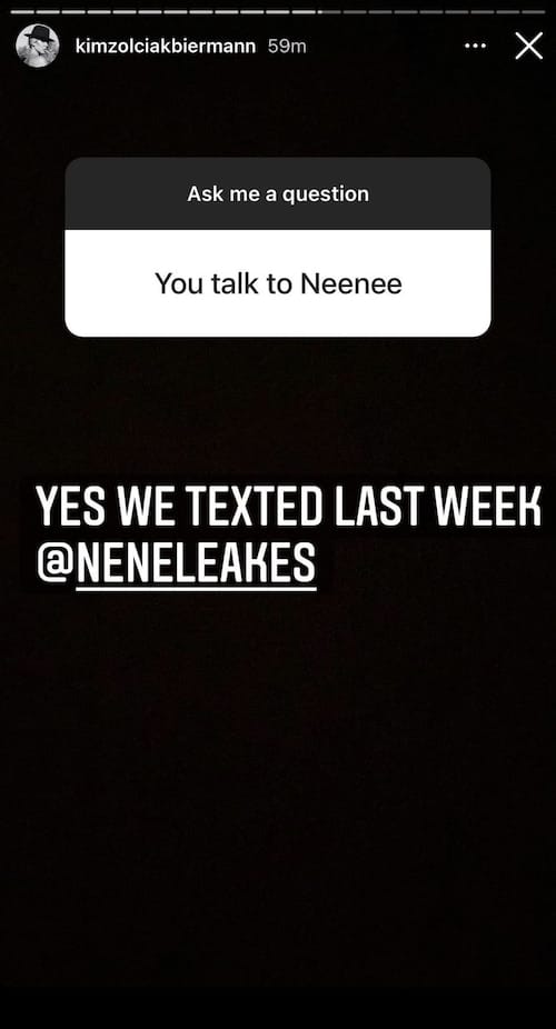 RHOA Kim Zolciak Shares Update on Friendship With Nene Leakes