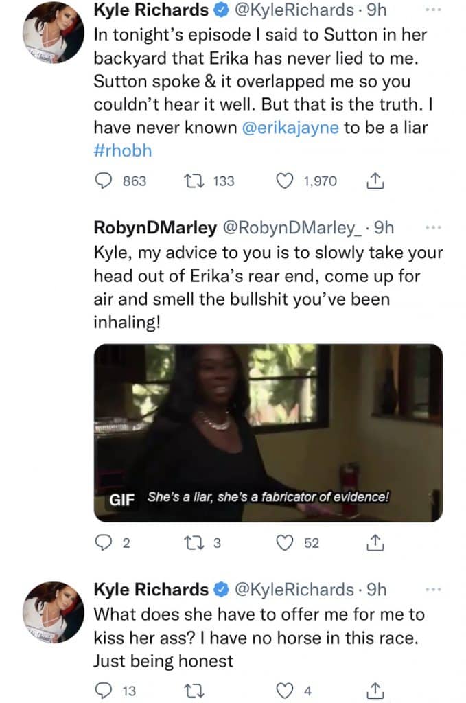 Kyle Richards Reacts to Backlash Over Sutton Treatment at RHOBH Dinner