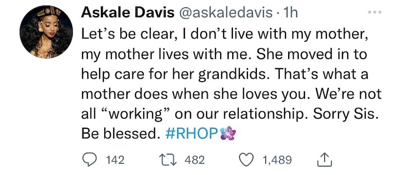 RHOP Askale Davis Claps Back at Mia Thornton's Claims About Her Mother