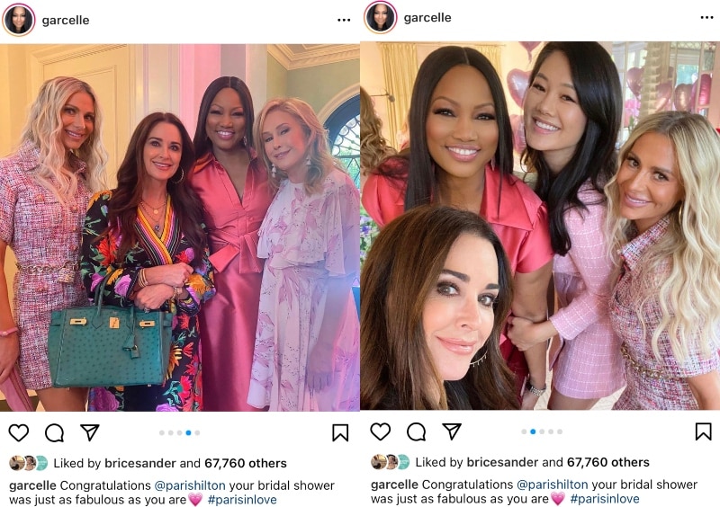 Garcelle Beauvais Attends Paris Hilton Baby Shower With RHOBH Cast