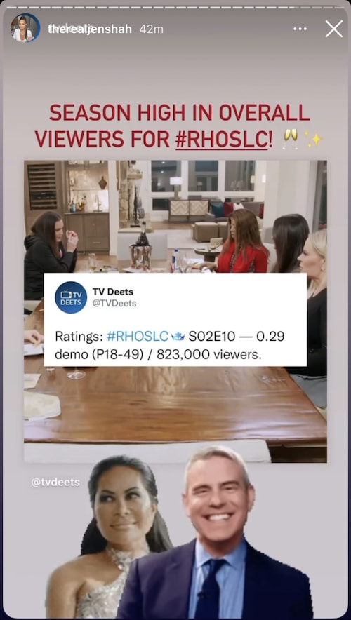 Jen Shah Reacts to RHOSLC Season High Ratings