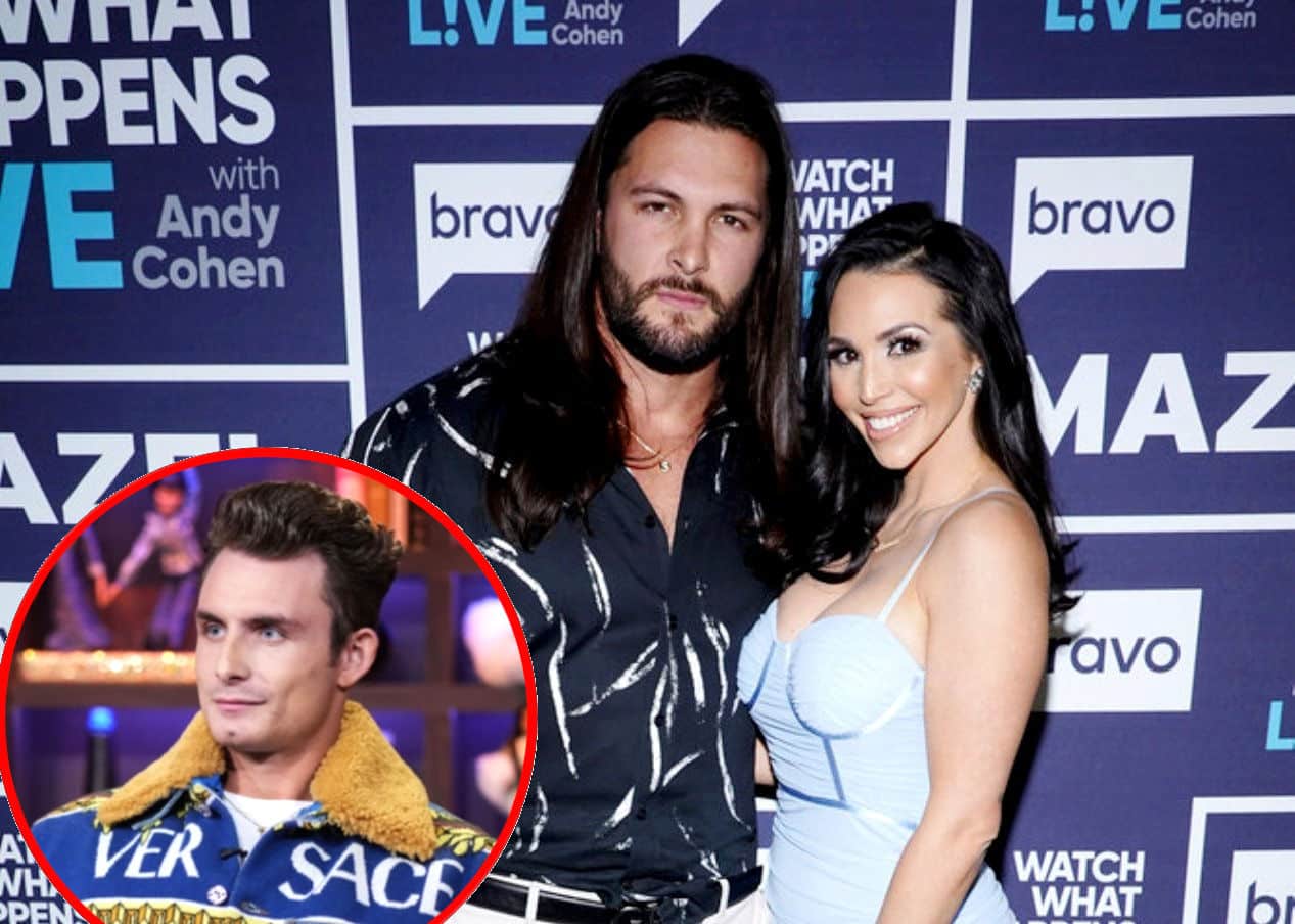 Pump Rules' Scheana Shay Reveals James' New Girl is a Fan, Explains Why She Signed Prenup Before Engagement, and Says Brock Split Ring on Three Cards as a Joke