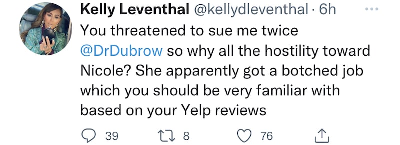 RHOC Kelly Dodd Shades Dr. Dubrow Surgery Business