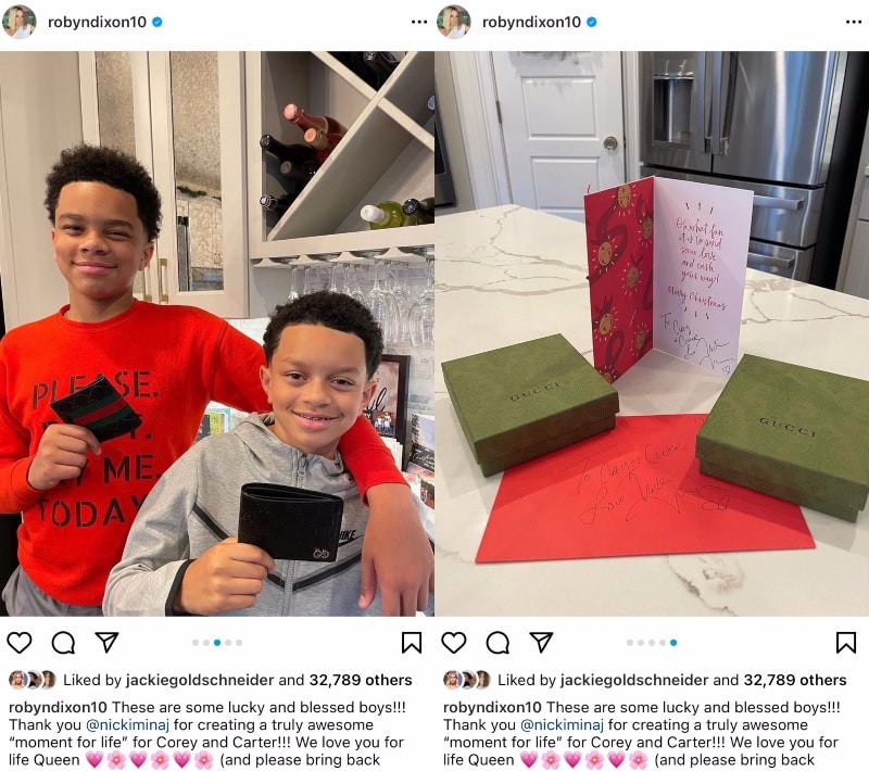 RHOP Robyn Dixon Kids Get Christmas Gifts From Nicki Minaj