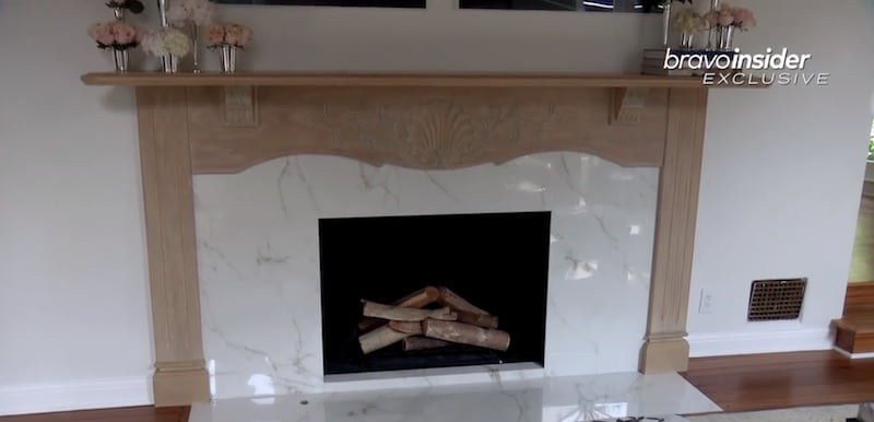 RHOBH Sutton Stracke Marble Fireplace