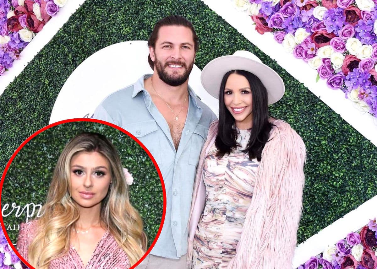 Brock Davies Explains Fire Emoji Comment on Raquel Leviss’ Pic as Scheana Reacts and Addresses Rumor Her Husband Cheated With Raquel