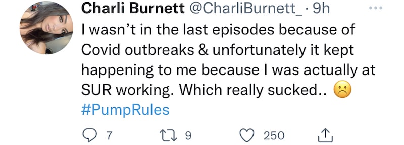 Charli Burnett Admits COVID Outbreaks Impacted Her Role on Vanderpump Rules Season 9