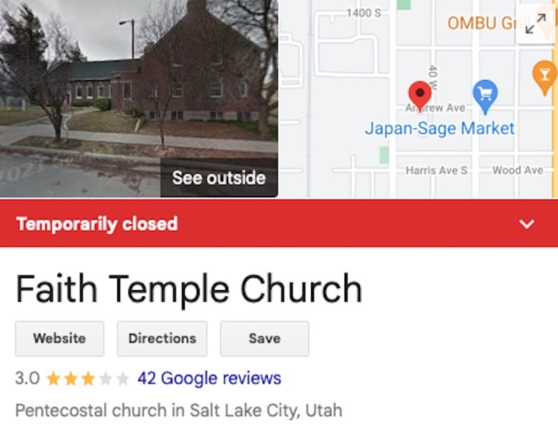 Mary Cosby's Faith Temple Church Temporarily Closed