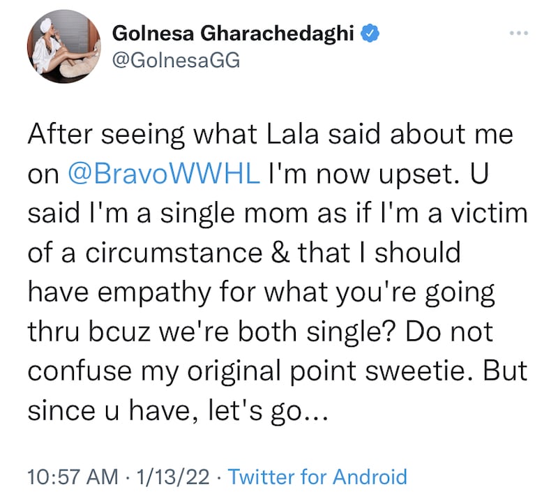 Shahs of Sunset Golnesa Gharachedaghi is Upset With Lala Kent WWHL Interview