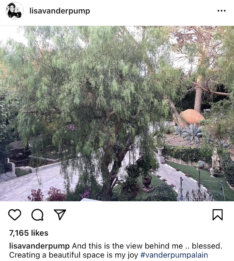 RHOBH Lisa Vanderpump Shares View From Villa Rosa in Beverly Hills