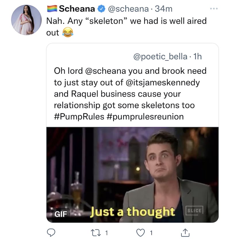 Vanderpump Rules Scheana Shay Denies She and Brock Davis Have Skeletons