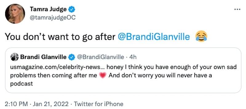 RHOC Tamra Judge Warns Noella Bergener Not to Go After Brandi Glanville