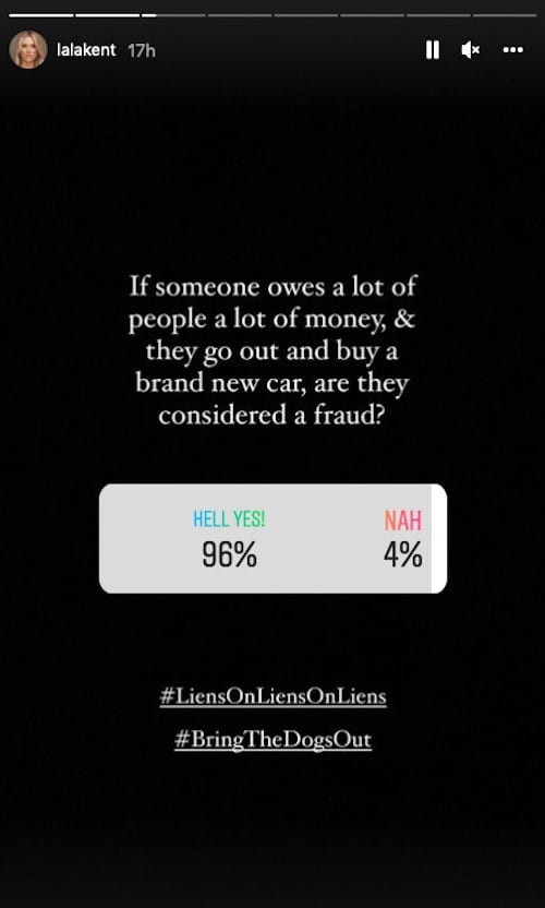 Vanderpump Rules Lala Kent Fans Agree New Car Buyer is a Fraud
